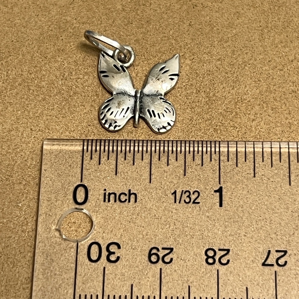 Delicate Silver Butterfly Necklace